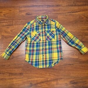 Polo Ralph Lauren Plaid Flannel Shirt Long Sleeve Boy's Size 6